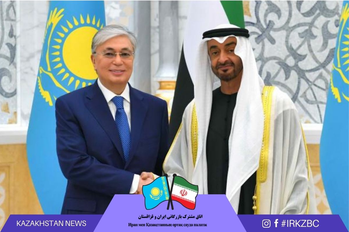 رئیس جمهور توکایف با شیخ محمد بن زاید آل نهیان رئیس امارات متحده عربی دیدار کرد